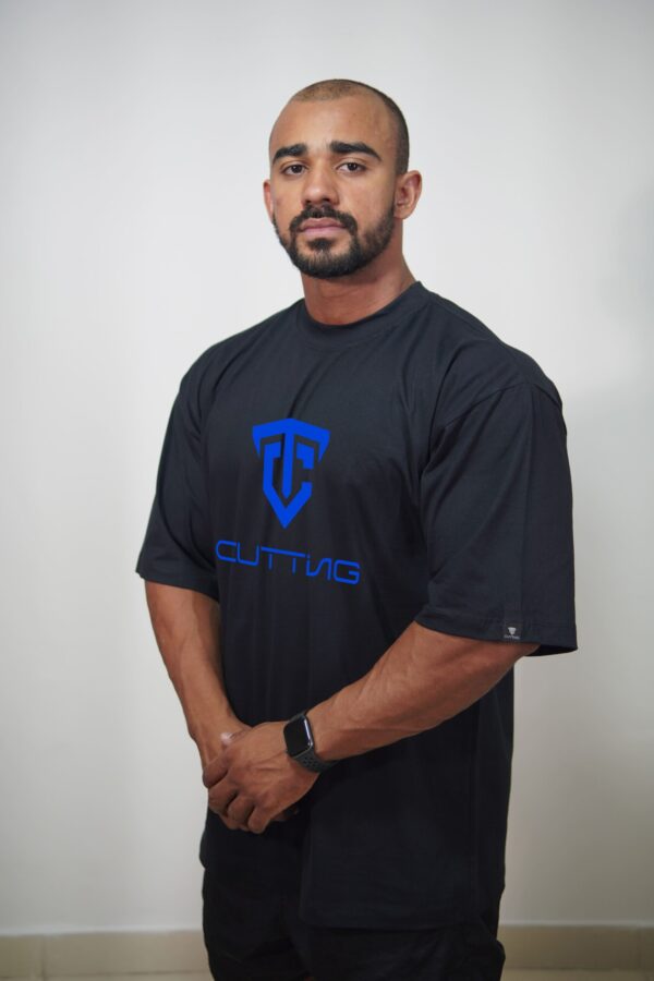 Camiseta Oversized Basic Logo- Azul - Imagem 9