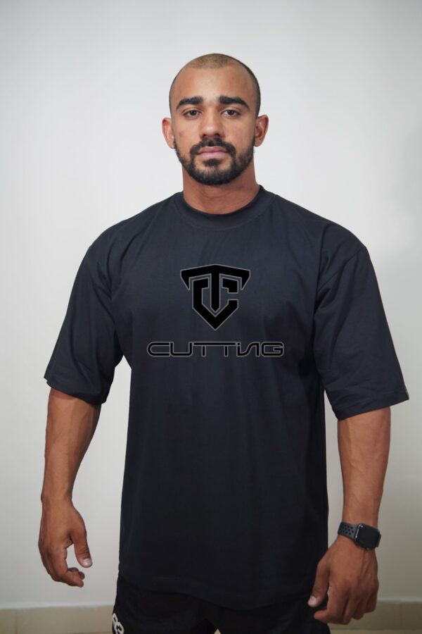 Camiseta Oversized Basic Logo- Preto