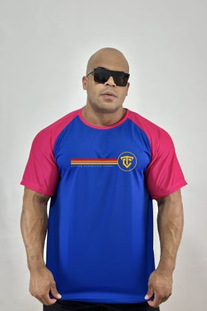 Estampa DryFit (FRENTE) 04 - AZUL + ROSA